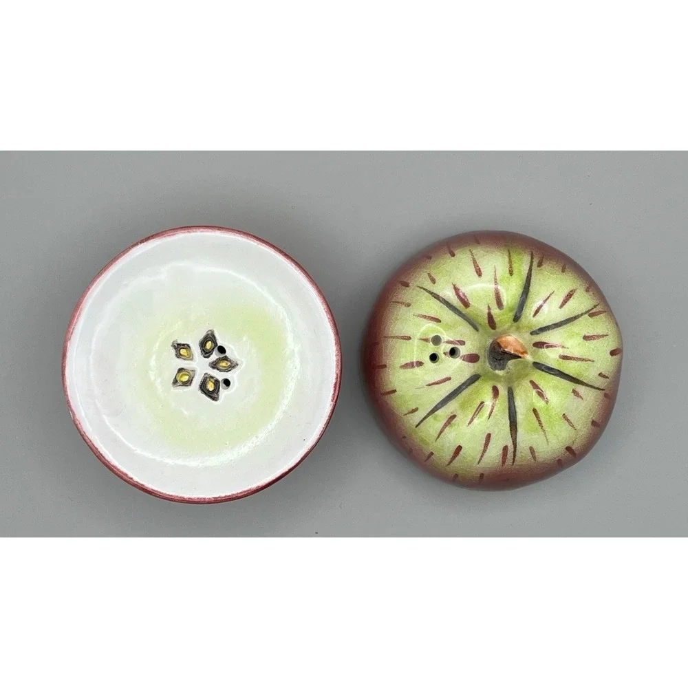 Vintage Ceramic Apple Salt and Pepper Shakers-‎ 3